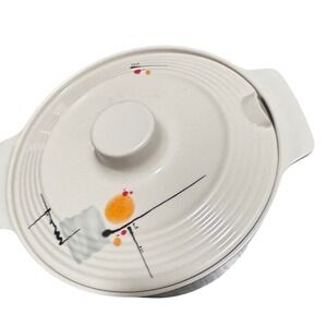 Melawares "Morning Sun" Melamine Serving Bowl with Lid 830 RP 7.5x4" 
EUC‎ Retro